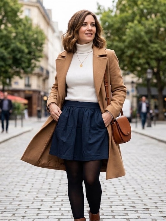Banana Republic Dresses & Skirts - Banana Republic Navy Blue Pleated A-Line Mini Skirt